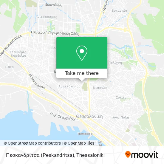 Πεσκανδρίτσα (Peskandritsa) map