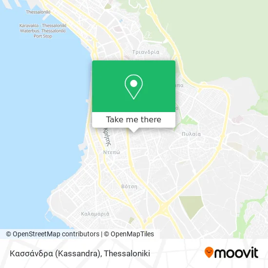 Κασσάνδρα (Kassandra) map