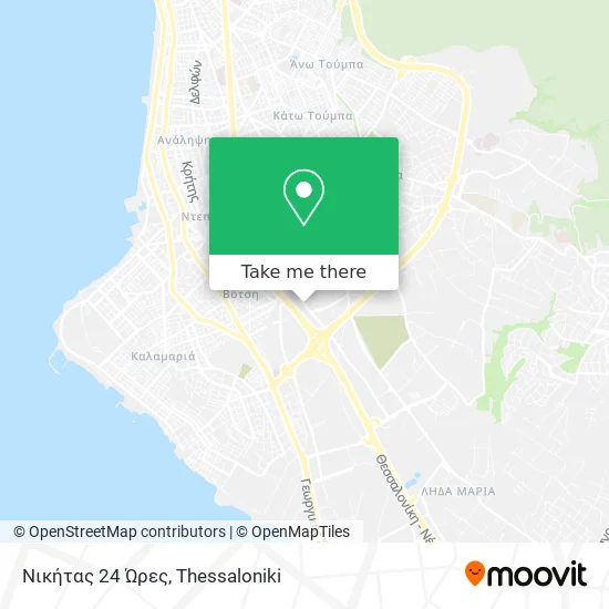 Νικήτας 24 Ώρες map