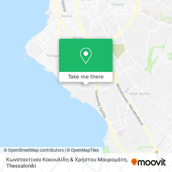 Κωνσταντίνου Κακουλίδη & Χρήστου Μαυρομάτη map