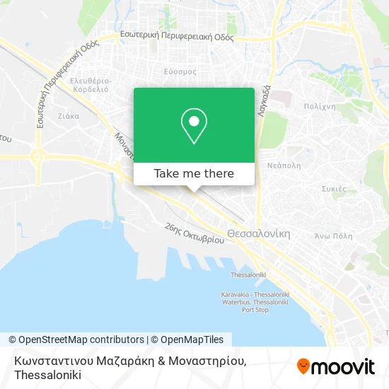 Κωνσταντινου Μαζαράκη & Μοναστηρίου map
