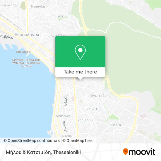 Μήλου & Κατσιμίδη map