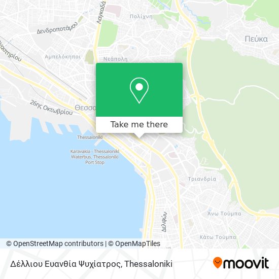 Δέλλιου Ευανθία Ψυχίατρος map