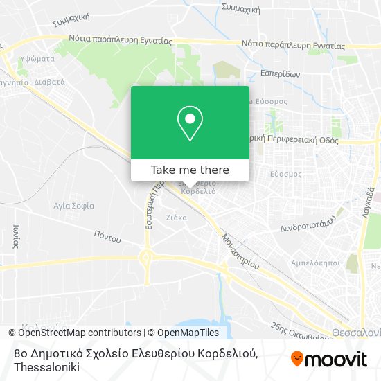 8ο Δημοτικό Σχολείο Ελευθερίου Κορδελιού map
