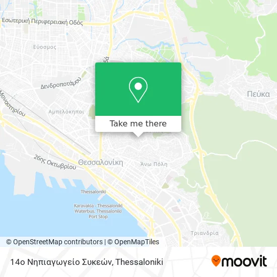 14ο Νηπιαγωγείο Συκεών map
