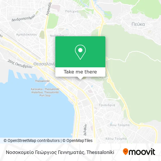 Νοσοκομείο Γεώργιος Γεννηματάς map