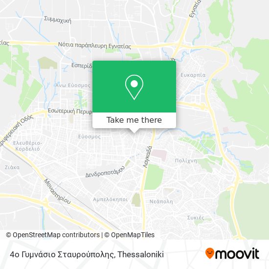 4ο Γυμνάσιο Σταυρούπολης map