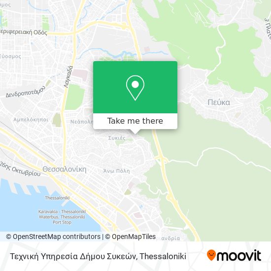 Τεχνική Υπηρεσία Δήμου Συκεών map