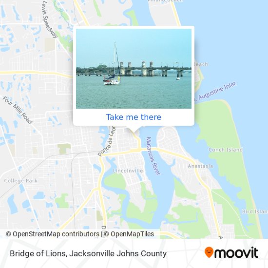 Mapa de Bridge of Lions