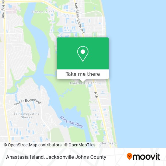 Mapa de Anastasia Island