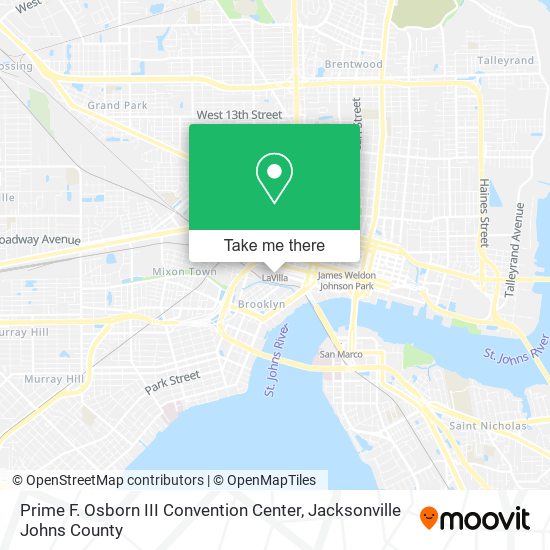 Prime F. Osborn III Convention Center map