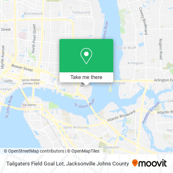Tailgaters Field Goal Lot map