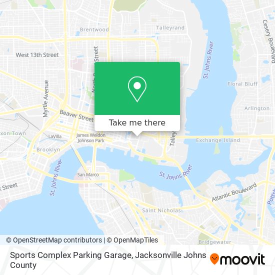 Sports Complex Parking Garage map