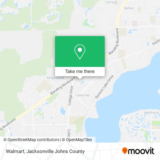 Mapa de Walmart