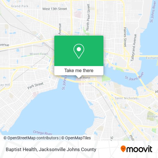 Baptist Health map