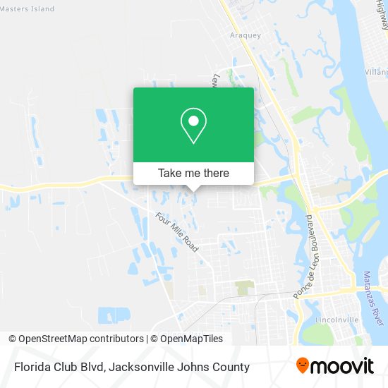 Florida Club Blvd map
