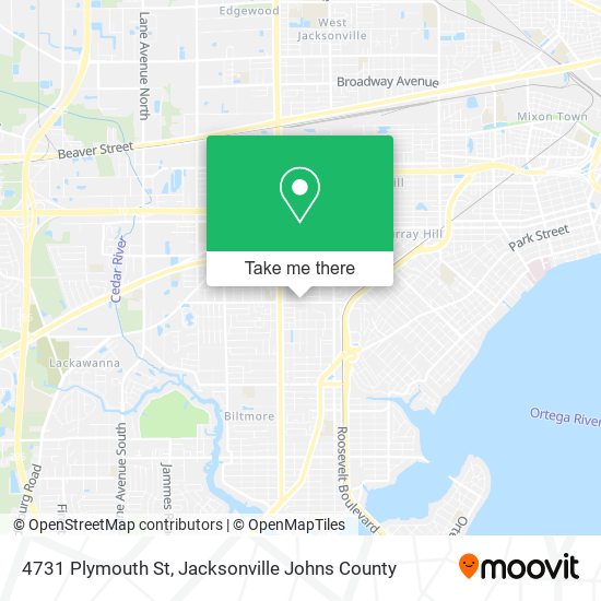 Mapa de 4731 Plymouth St