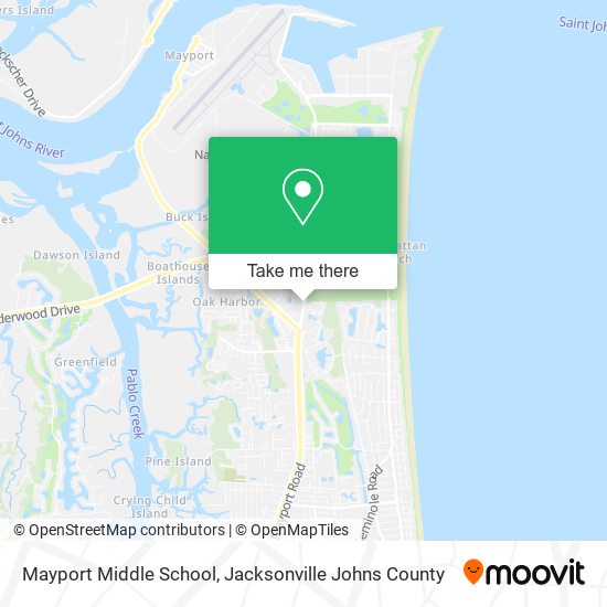 Mayport Middle School map