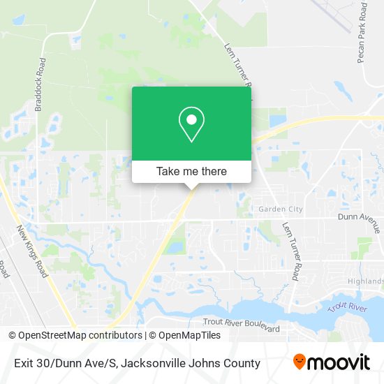 Mapa de Exit 30/Dunn Ave/S