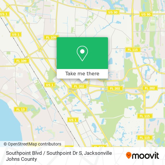 Southpoint Blvd / Southpoint Dr S map