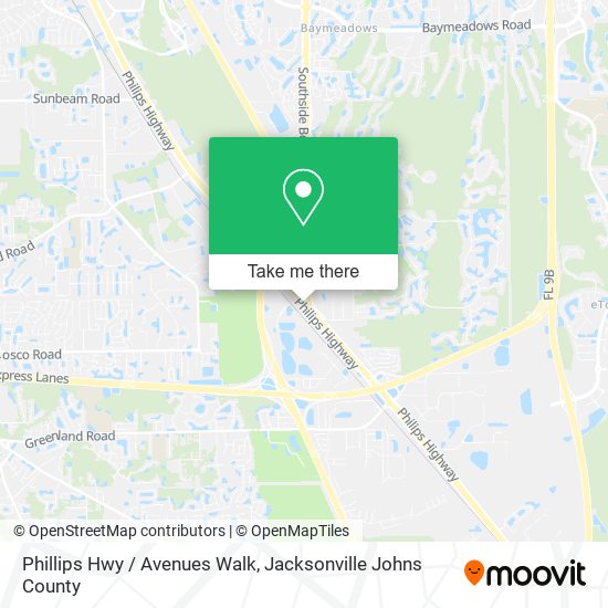 Phillips Hwy / Avenues Walk map
