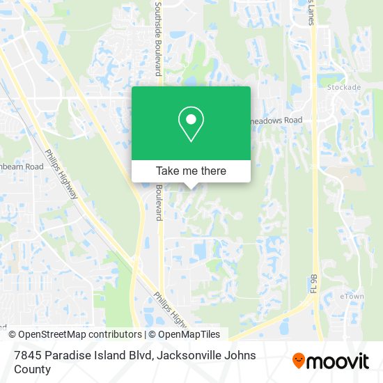 7845 Paradise Island Blvd map