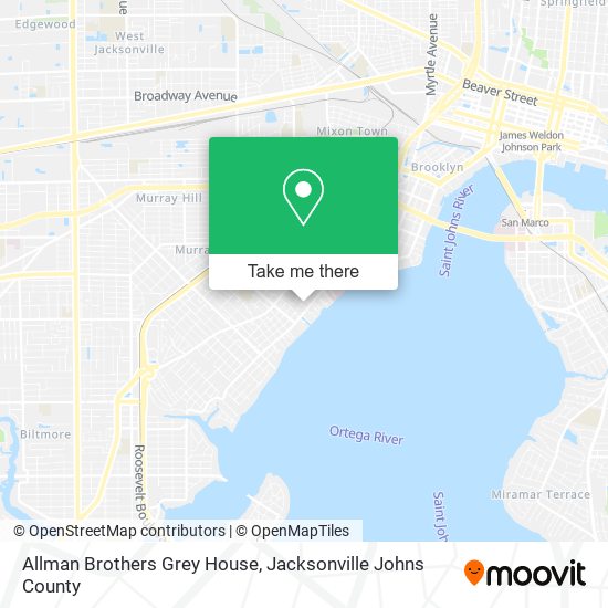 Mapa de Allman Brothers Grey House