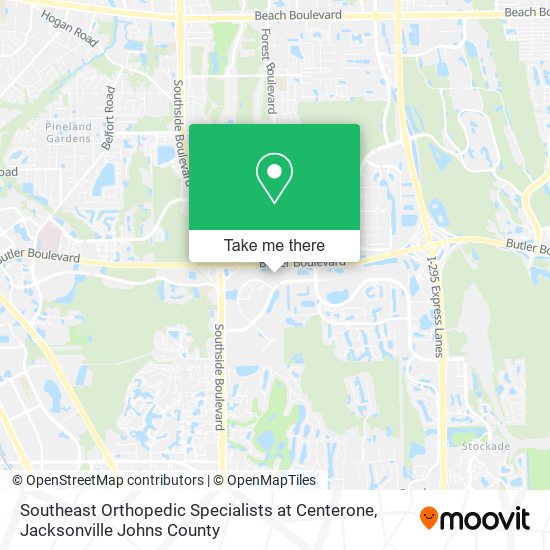 Southeast Orthopedic Specialists at Centerone map