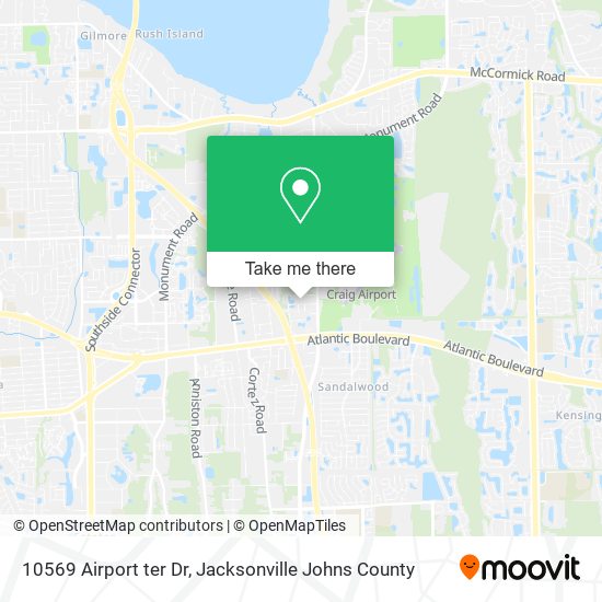 10569 Airport ter Dr map