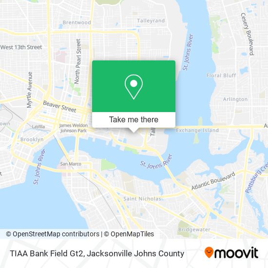 Mapa de TIAA Bank Field Gt2