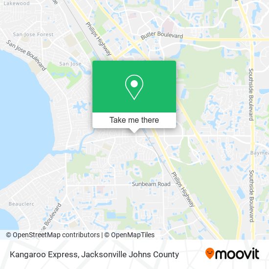 Kangaroo Express map