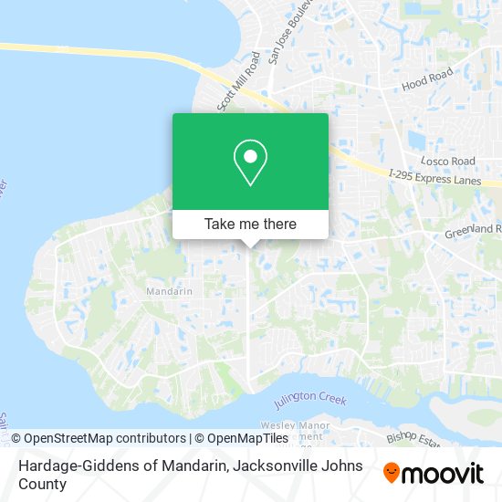 Mapa de Hardage-Giddens of Mandarin