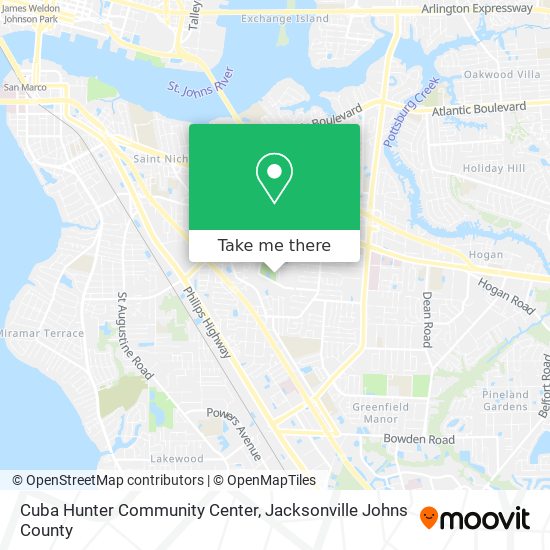Cuba Hunter Community Center map