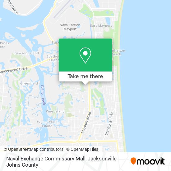 Mapa de Naval Exchange Commissary Mall