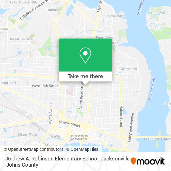Mapa de Andrew A. Robinson Elementary School