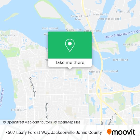 Mapa de 7607 Leafy Forest Way
