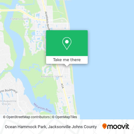 Ocean Hammock Park map