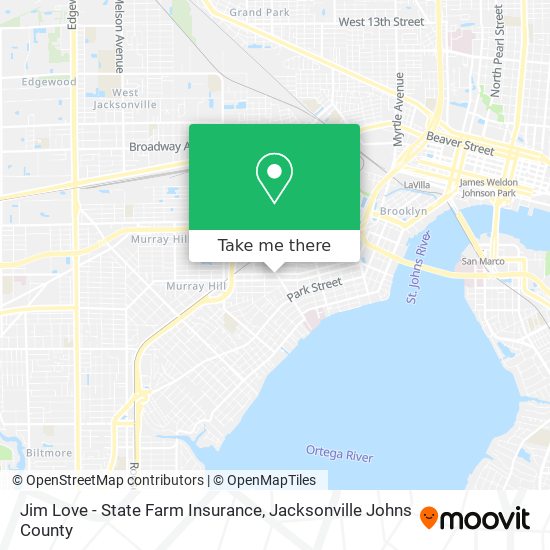 Jim Love - State Farm Insurance map
