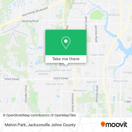 Melvin Park map