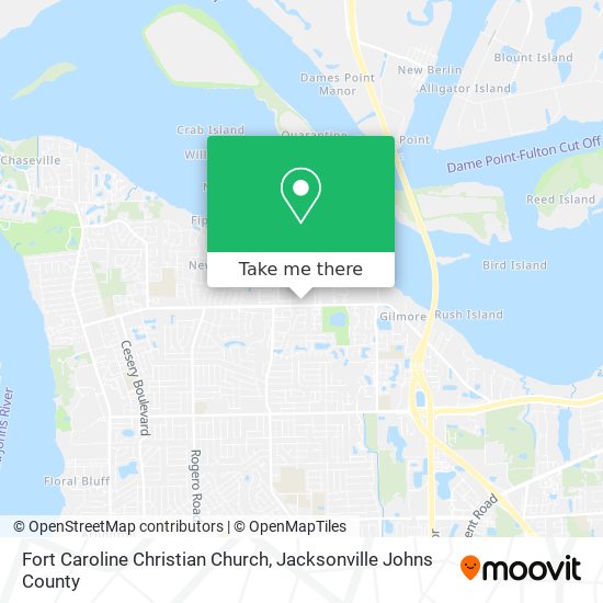 Mapa de Fort Caroline Christian Church