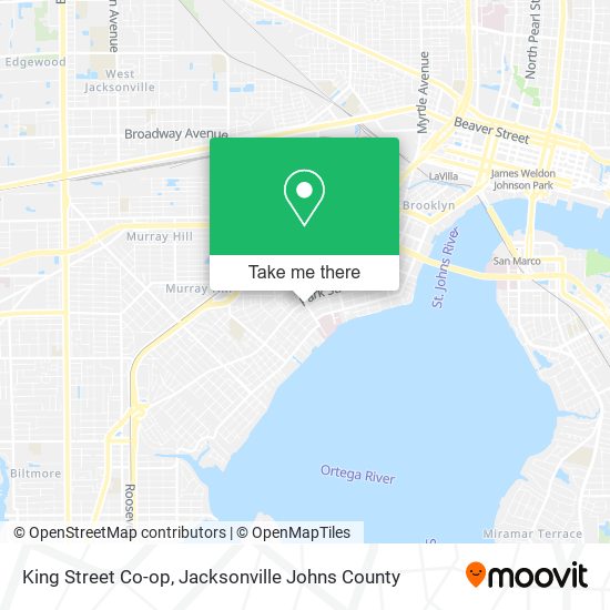 King Street Co-op map