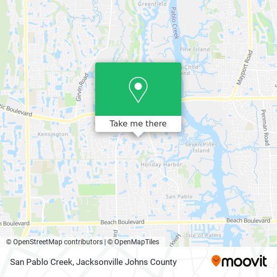 Mapa de San Pablo Creek