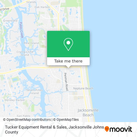 Tucker Equipment Rental & Sales map