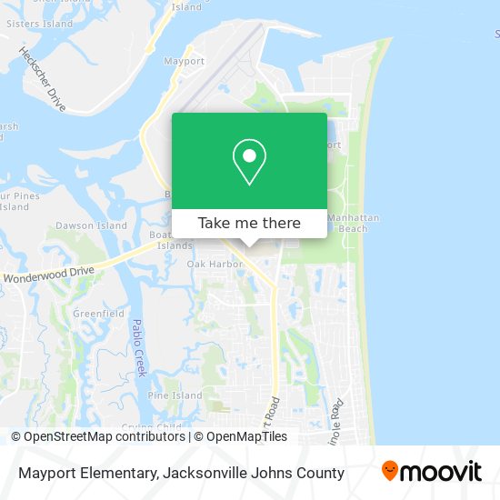 Mayport Elementary map