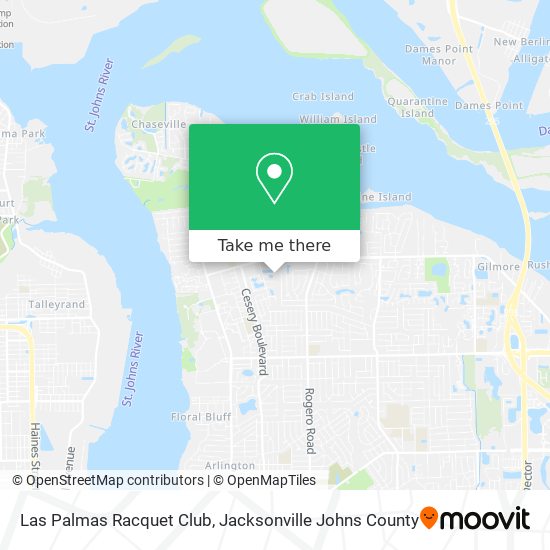 Las Palmas Racquet Club map