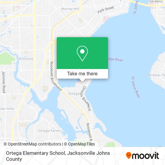 Mapa de Ortega Elementary School