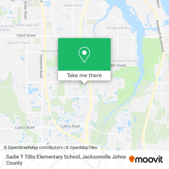 Sadie T Tillis Elementary School map