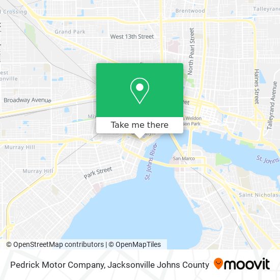 Pedrick Motor Company map