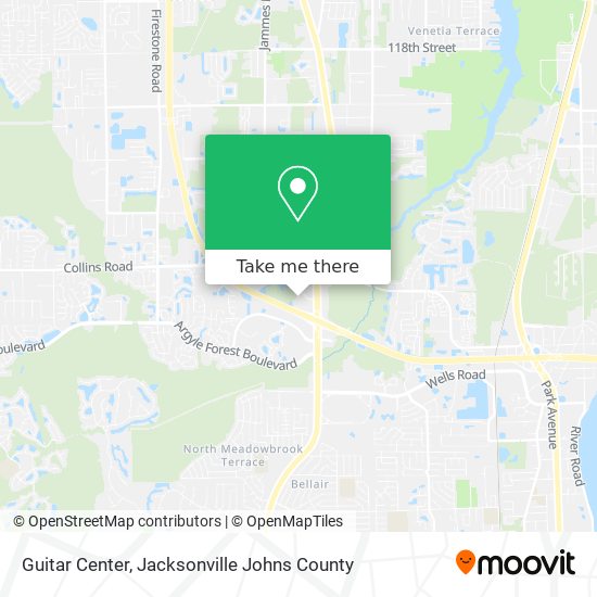 Guitar Center map