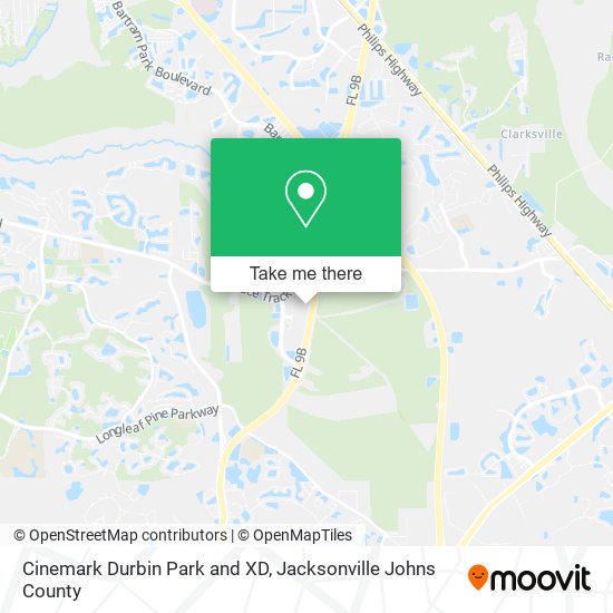 Mapa de Cinemark Durbin Park and XD